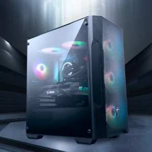 MSI Forge M100A obudowa mATX widok z przodu komputer gamingowy