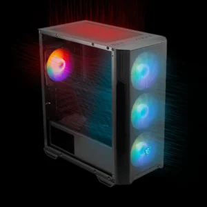 MSI Forge M100A obudowa mATX widok z tyłu komputer gamingowy