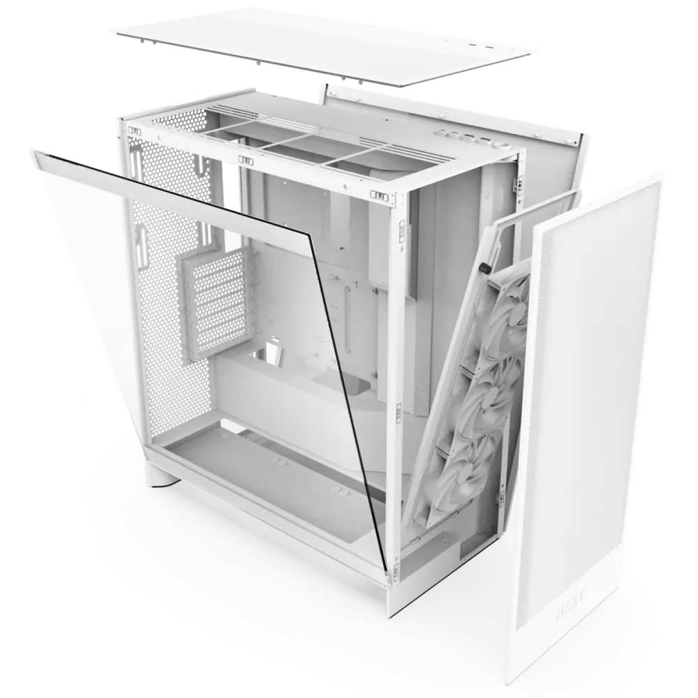 NZXT H7 Flow biała obudowa ATX komputer gamingowy