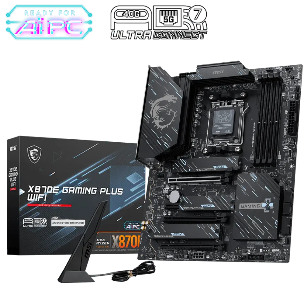 MSI X870E Gaming Plus WiFi płyta główna AM5 Ryzen 9 komputer gamingowy